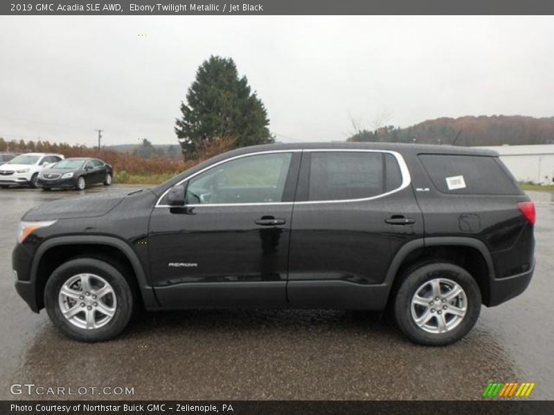 Ebony Twilight Metallic / Jet Black 2019 GMC Acadia SLE AWD