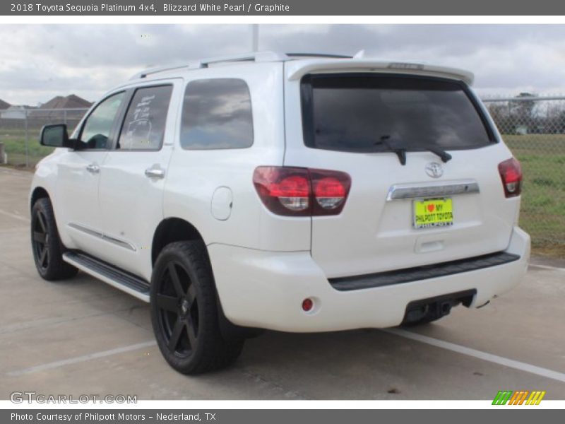 Blizzard White Pearl / Graphite 2018 Toyota Sequoia Platinum 4x4