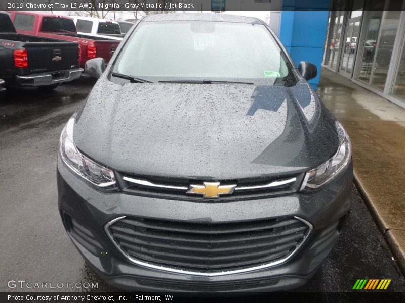 Nightfall Gray Metallic / Jet Black 2019 Chevrolet Trax LS AWD