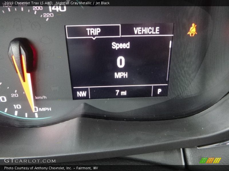 Nightfall Gray Metallic / Jet Black 2019 Chevrolet Trax LS AWD