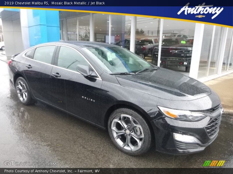 Mosaic Black Metallic / Jet Black 2019 Chevrolet Malibu RS