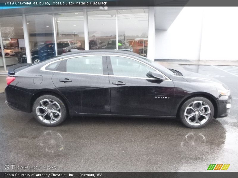 Mosaic Black Metallic / Jet Black 2019 Chevrolet Malibu RS