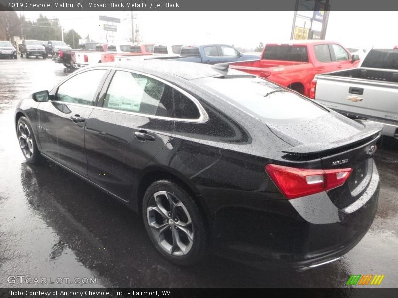 Mosaic Black Metallic / Jet Black 2019 Chevrolet Malibu RS