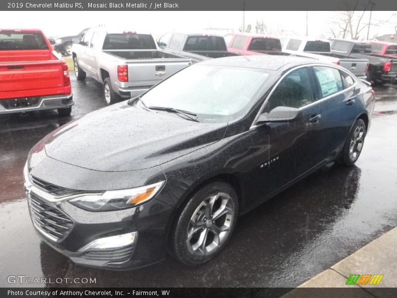 Mosaic Black Metallic / Jet Black 2019 Chevrolet Malibu RS
