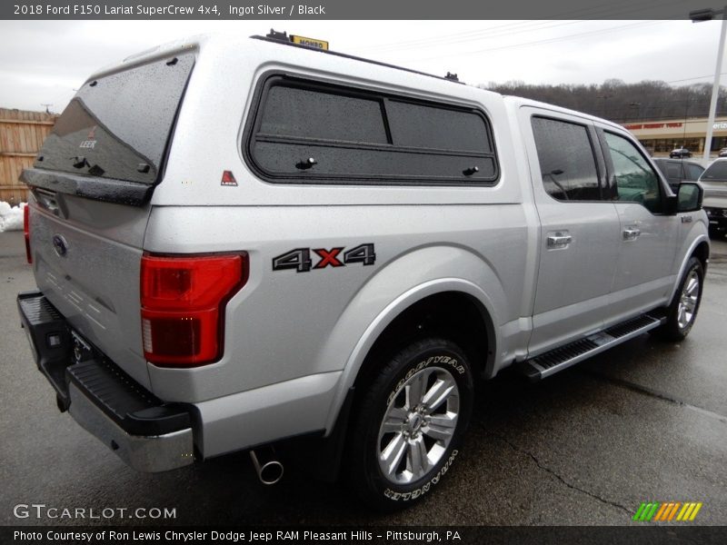 Ingot Silver / Black 2018 Ford F150 Lariat SuperCrew 4x4