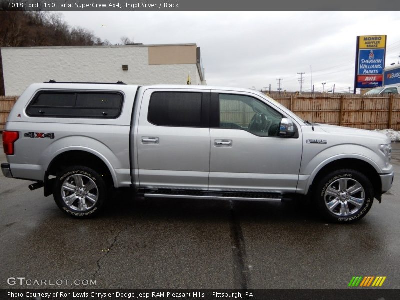 Ingot Silver / Black 2018 Ford F150 Lariat SuperCrew 4x4
