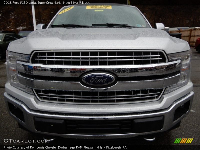 Ingot Silver / Black 2018 Ford F150 Lariat SuperCrew 4x4
