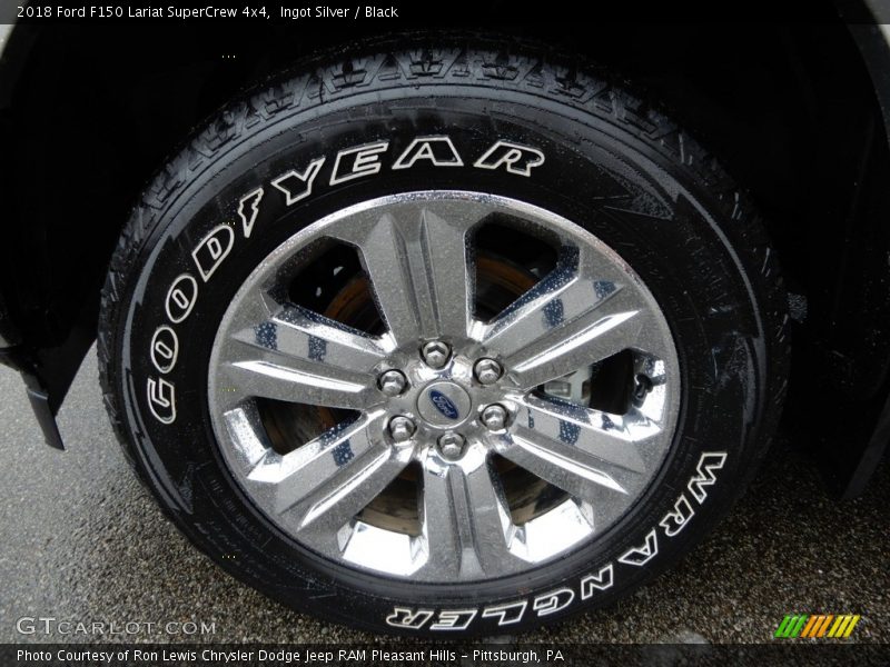 Ingot Silver / Black 2018 Ford F150 Lariat SuperCrew 4x4