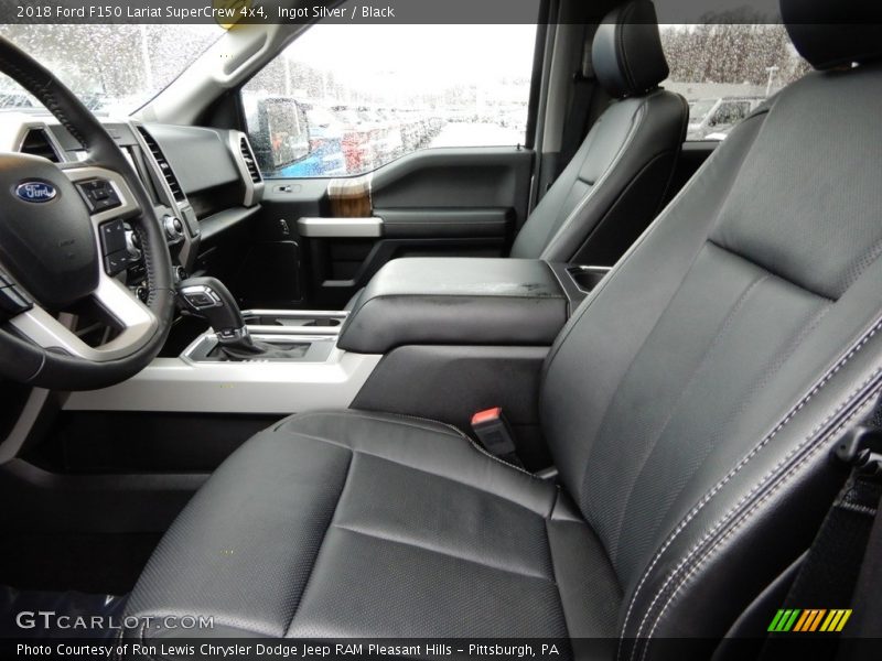 Ingot Silver / Black 2018 Ford F150 Lariat SuperCrew 4x4