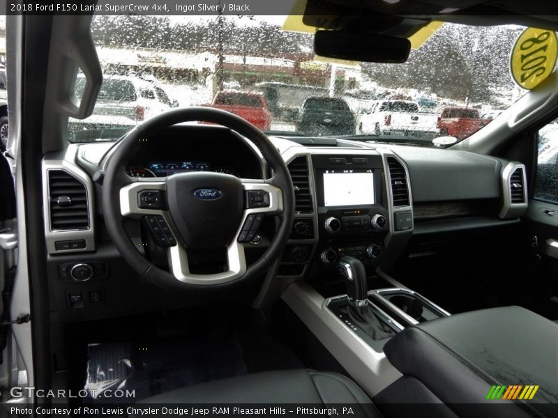 Ingot Silver / Black 2018 Ford F150 Lariat SuperCrew 4x4
