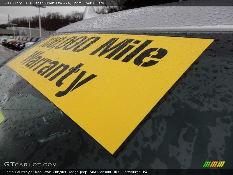 Ingot Silver / Black 2018 Ford F150 Lariat SuperCrew 4x4