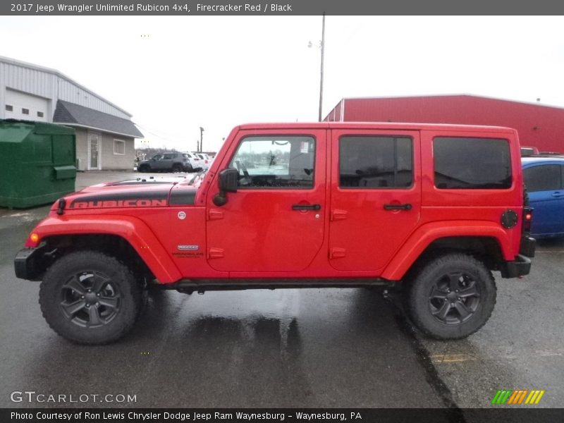 Firecracker Red / Black 2017 Jeep Wrangler Unlimited Rubicon 4x4