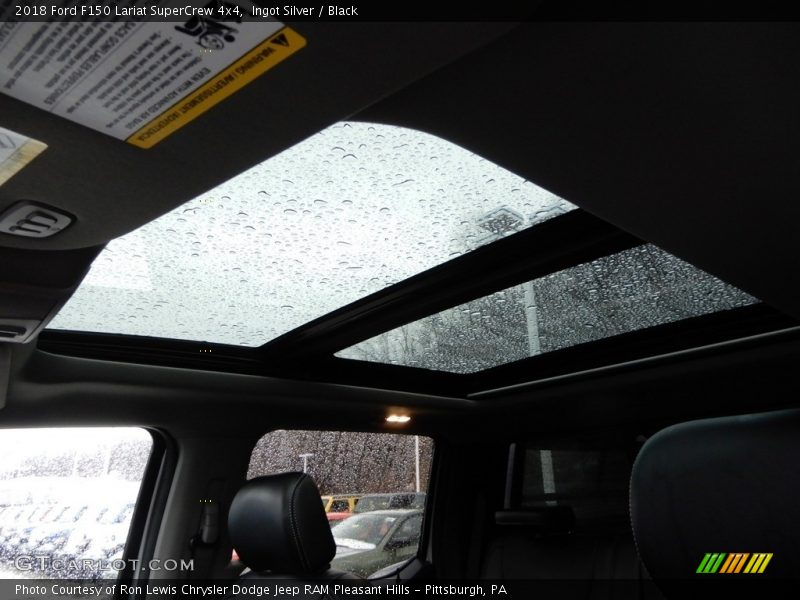 Ingot Silver / Black 2018 Ford F150 Lariat SuperCrew 4x4
