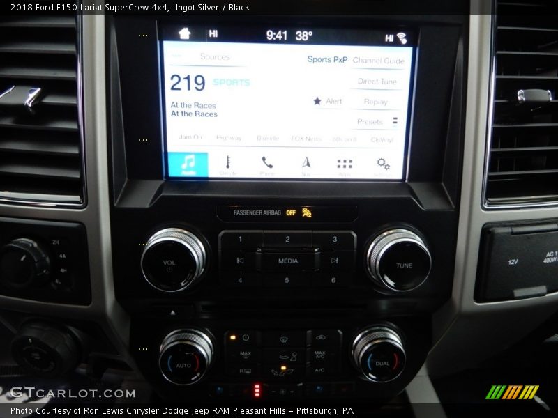 Ingot Silver / Black 2018 Ford F150 Lariat SuperCrew 4x4