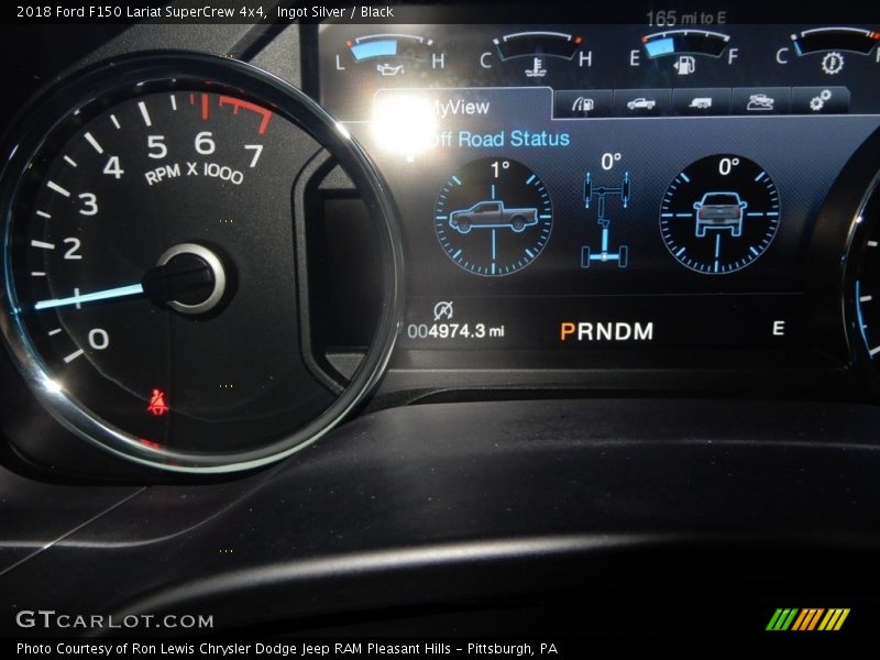 Ingot Silver / Black 2018 Ford F150 Lariat SuperCrew 4x4