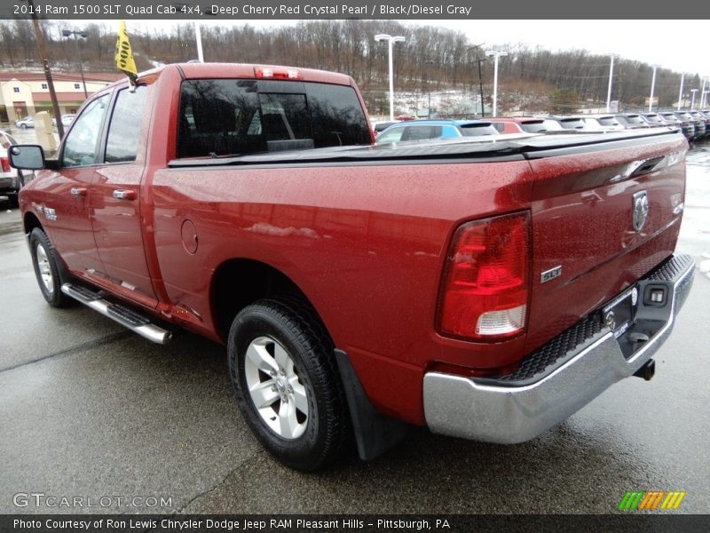 Deep Cherry Red Crystal Pearl / Black/Diesel Gray 2014 Ram 1500 SLT Quad Cab 4x4
