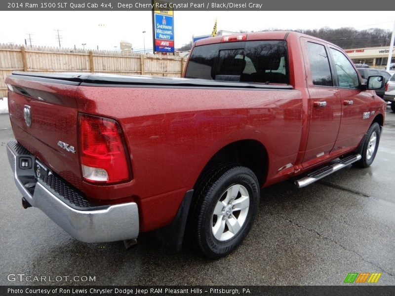 Deep Cherry Red Crystal Pearl / Black/Diesel Gray 2014 Ram 1500 SLT Quad Cab 4x4