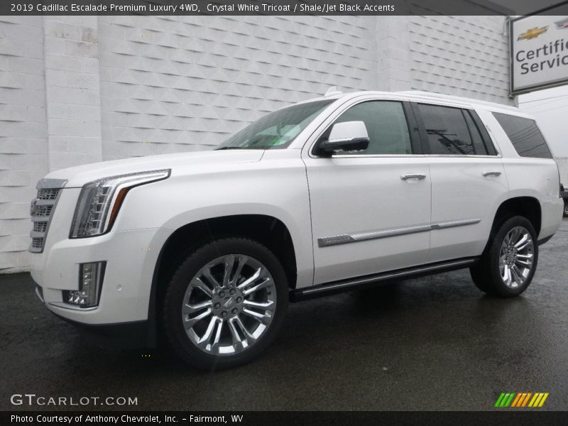 Crystal White Tricoat / Shale/Jet Black Accents 2019 Cadillac Escalade Premium Luxury 4WD