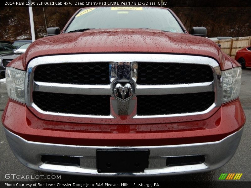 Deep Cherry Red Crystal Pearl / Black/Diesel Gray 2014 Ram 1500 SLT Quad Cab 4x4