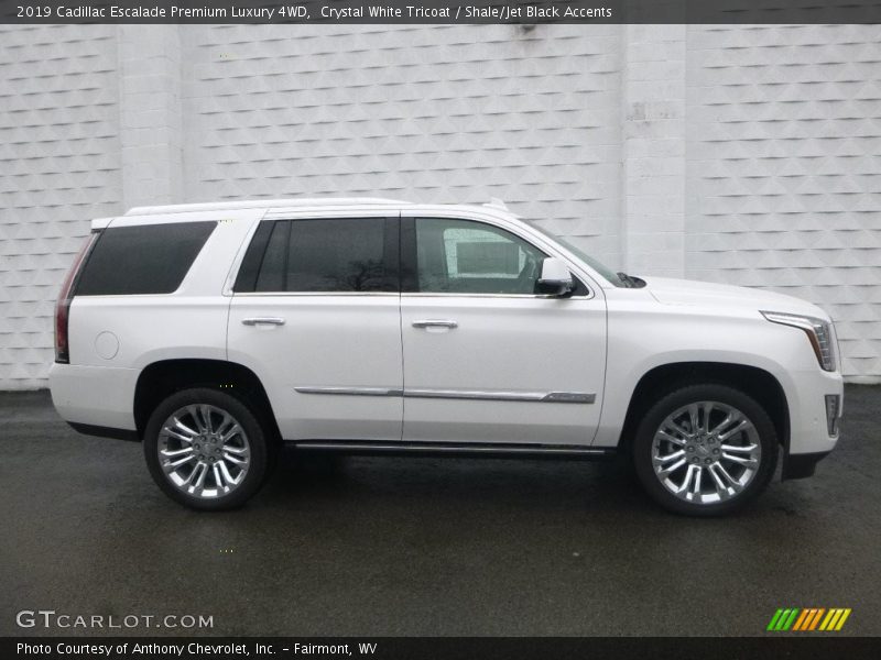 Crystal White Tricoat / Shale/Jet Black Accents 2019 Cadillac Escalade Premium Luxury 4WD