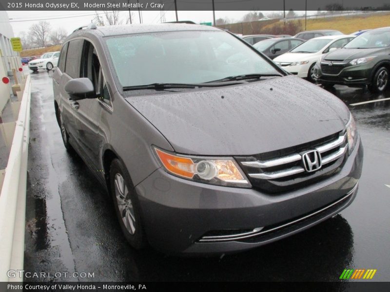 Modern Steel Metallic / Gray 2015 Honda Odyssey EX