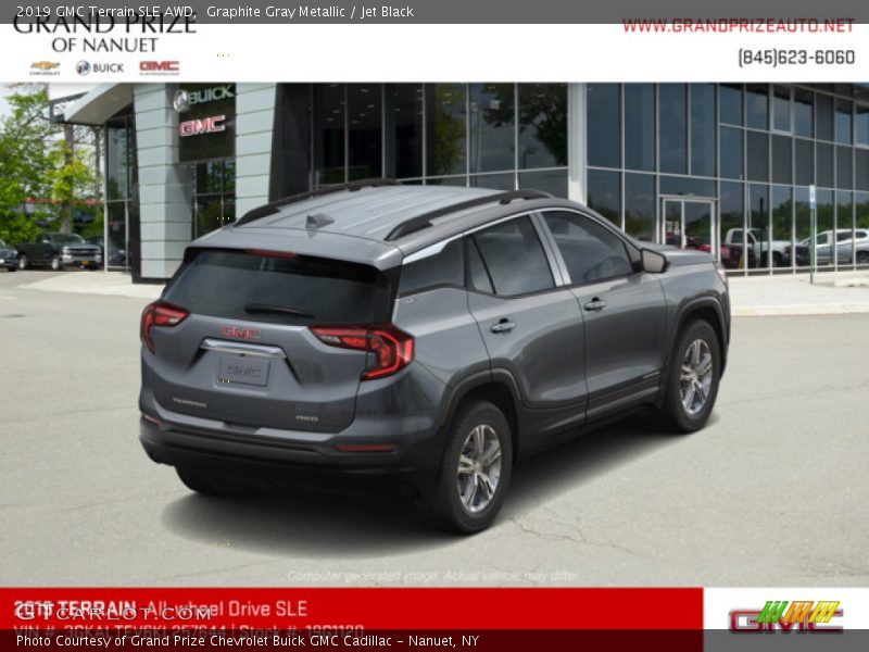 Graphite Gray Metallic / Jet Black 2019 GMC Terrain SLE AWD