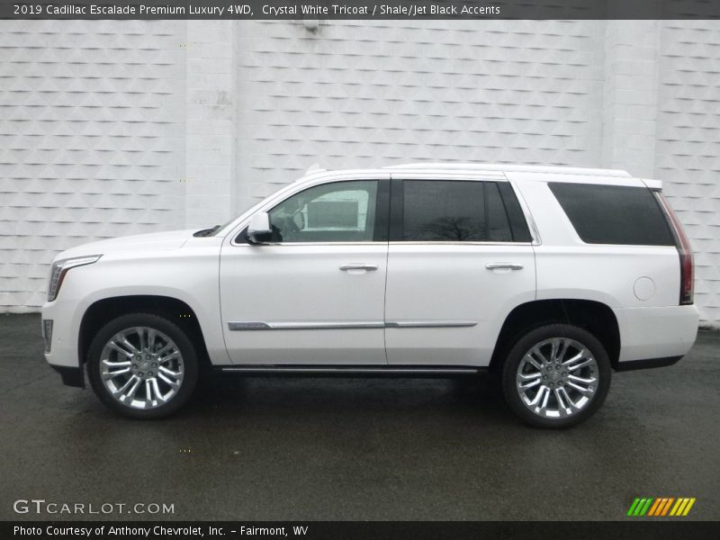 Crystal White Tricoat / Shale/Jet Black Accents 2019 Cadillac Escalade Premium Luxury 4WD