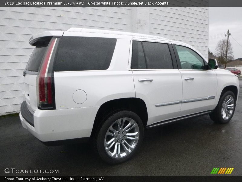 Crystal White Tricoat / Shale/Jet Black Accents 2019 Cadillac Escalade Premium Luxury 4WD