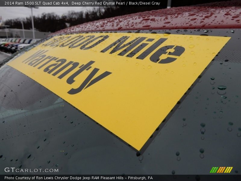 Deep Cherry Red Crystal Pearl / Black/Diesel Gray 2014 Ram 1500 SLT Quad Cab 4x4