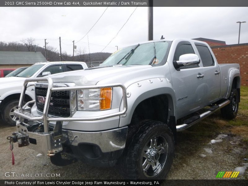 Quicksilver Metallic / Dark Titanium 2013 GMC Sierra 2500HD Crew Cab 4x4