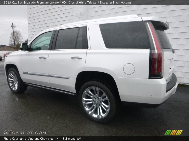 Crystal White Tricoat / Shale/Jet Black Accents 2019 Cadillac Escalade Premium Luxury 4WD