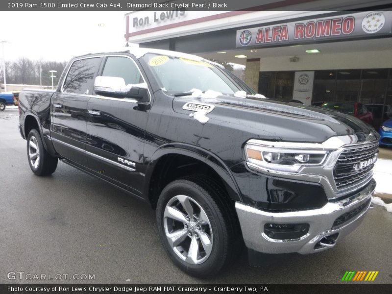 Diamond Black Crystal Pearl / Black 2019 Ram 1500 Limited Crew Cab 4x4