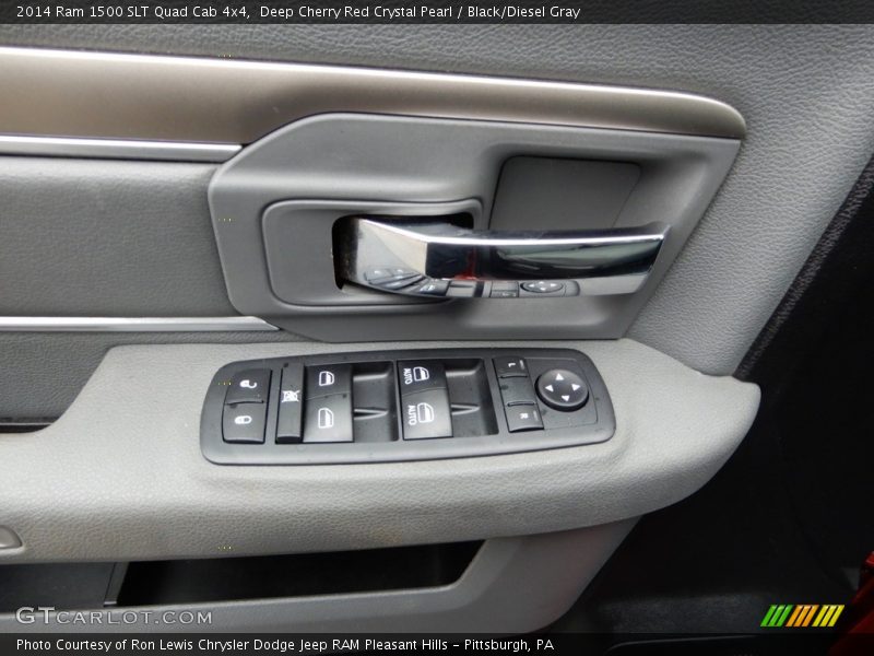 Deep Cherry Red Crystal Pearl / Black/Diesel Gray 2014 Ram 1500 SLT Quad Cab 4x4