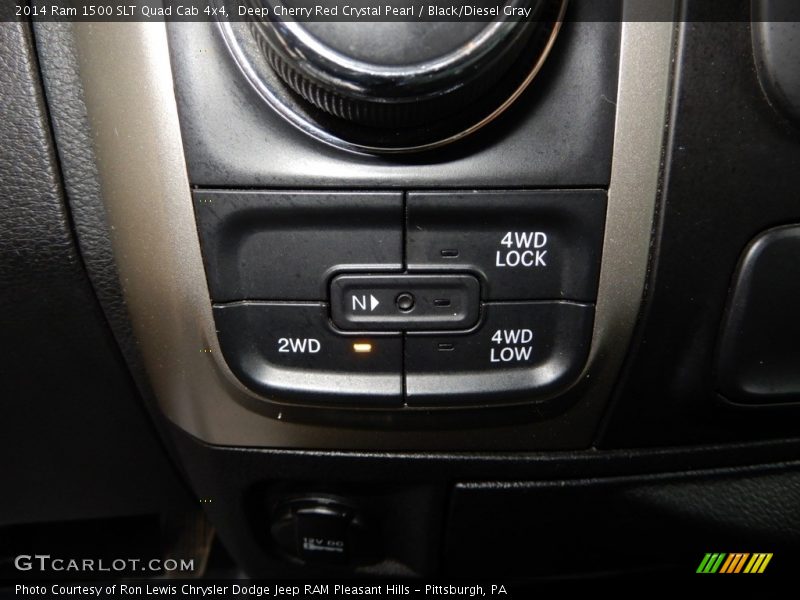 Deep Cherry Red Crystal Pearl / Black/Diesel Gray 2014 Ram 1500 SLT Quad Cab 4x4