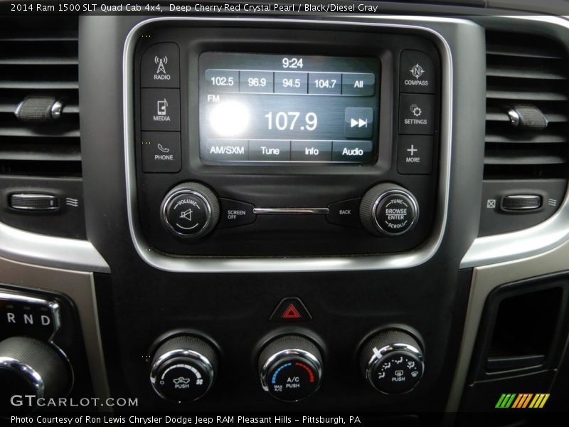 Deep Cherry Red Crystal Pearl / Black/Diesel Gray 2014 Ram 1500 SLT Quad Cab 4x4
