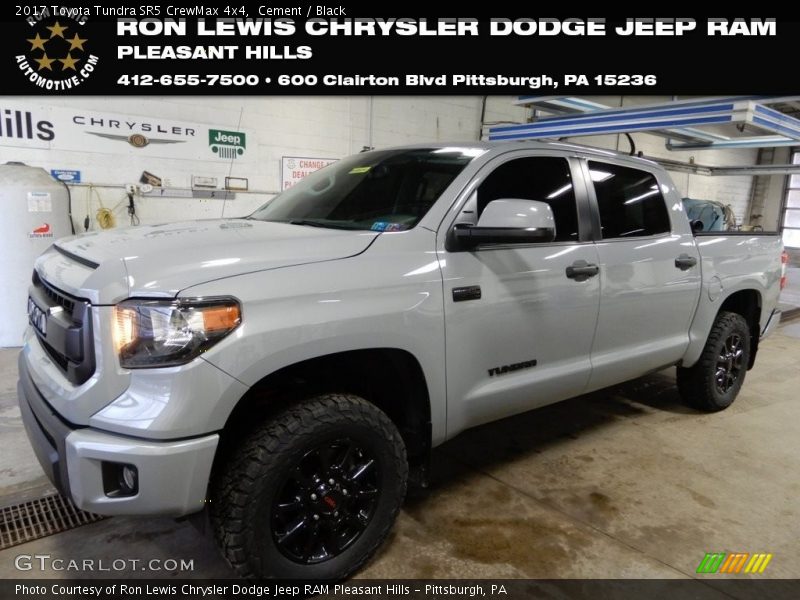 Cement / Black 2017 Toyota Tundra SR5 CrewMax 4x4