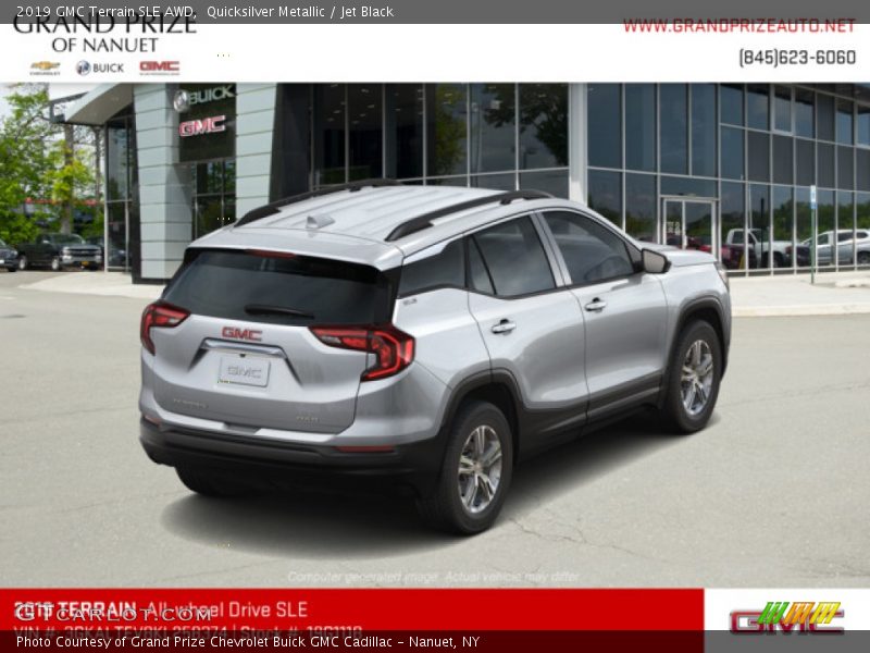 Quicksilver Metallic / Jet Black 2019 GMC Terrain SLE AWD