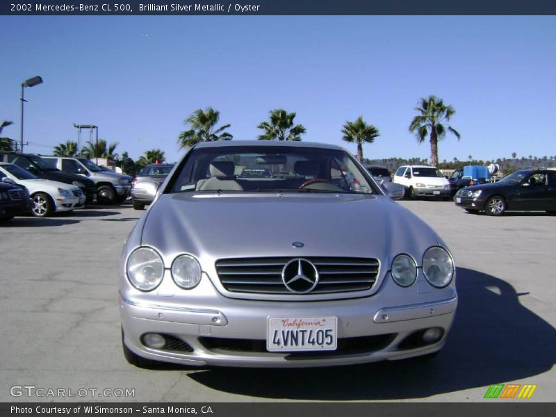 Brilliant Silver Metallic / Oyster 2002 Mercedes-Benz CL 500
