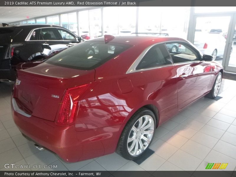 Red Obsession Tintcoat / Jet Black 2019 Cadillac ATS Premium Luxury AWD