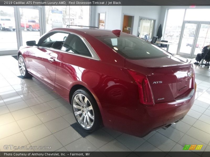 Red Obsession Tintcoat / Jet Black 2019 Cadillac ATS Premium Luxury AWD