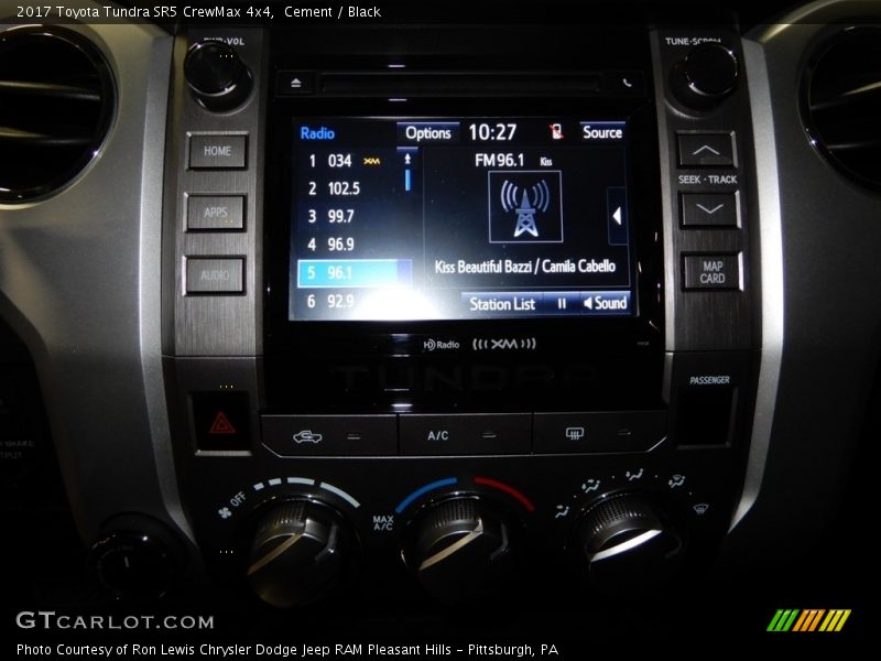 Cement / Black 2017 Toyota Tundra SR5 CrewMax 4x4