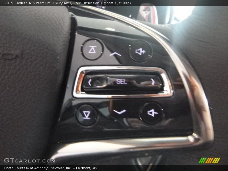Red Obsession Tintcoat / Jet Black 2019 Cadillac ATS Premium Luxury AWD