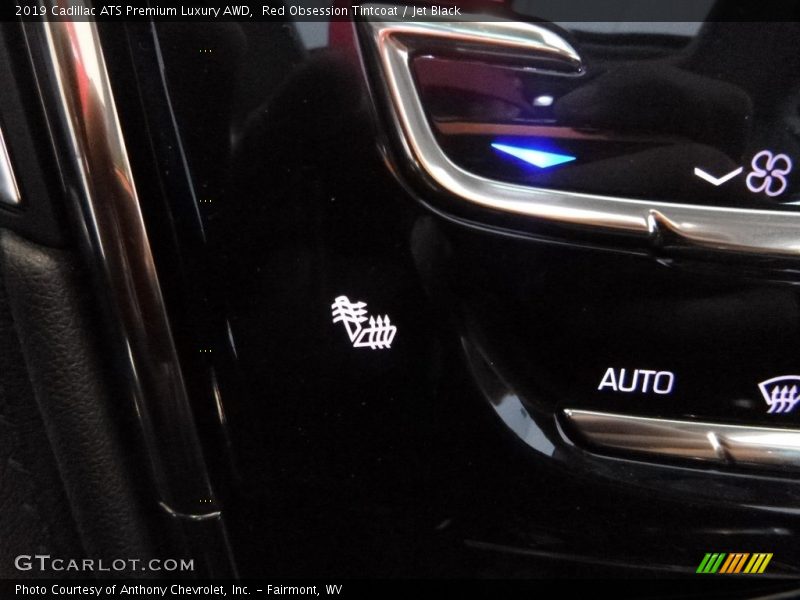 Red Obsession Tintcoat / Jet Black 2019 Cadillac ATS Premium Luxury AWD