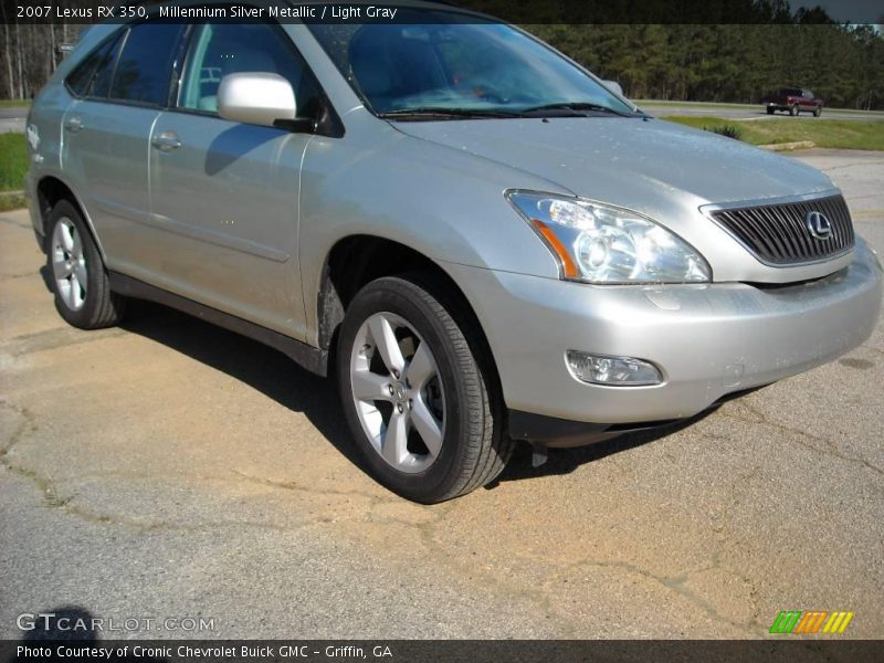 Millennium Silver Metallic / Light Gray 2007 Lexus RX 350