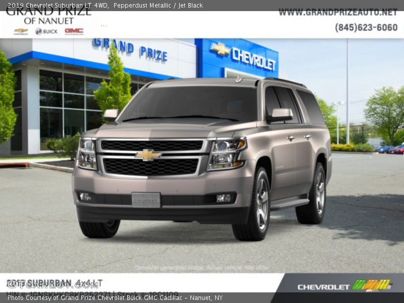 Pepperdust Metallic / Jet Black 2019 Chevrolet Suburban LT 4WD