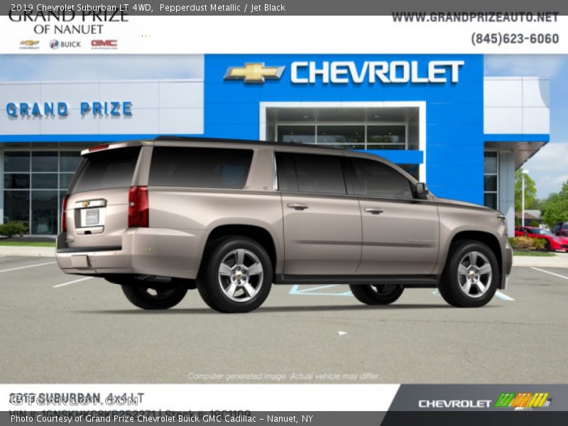 Pepperdust Metallic / Jet Black 2019 Chevrolet Suburban LT 4WD