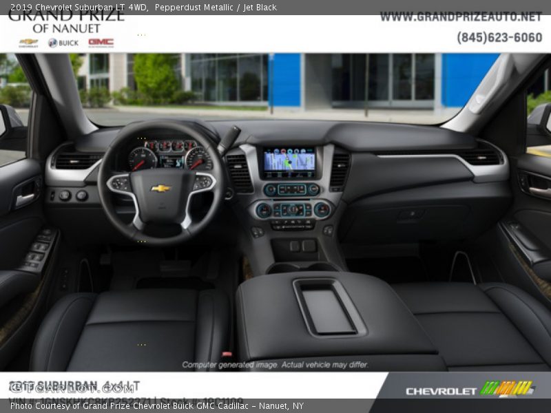 Pepperdust Metallic / Jet Black 2019 Chevrolet Suburban LT 4WD