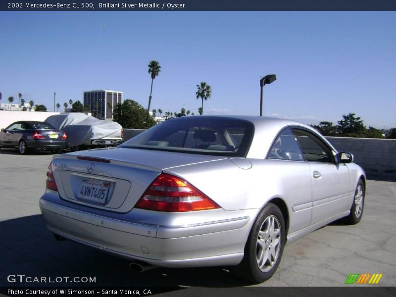 Brilliant Silver Metallic / Oyster 2002 Mercedes-Benz CL 500