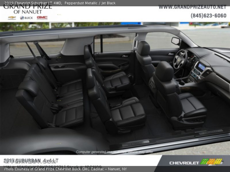 Pepperdust Metallic / Jet Black 2019 Chevrolet Suburban LT 4WD