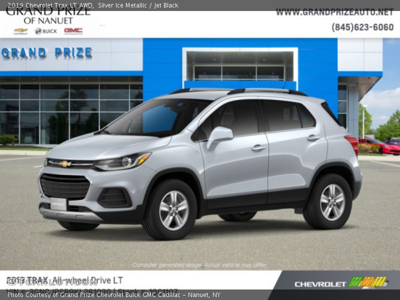 Silver Ice Metallic / Jet Black 2019 Chevrolet Trax LT AWD